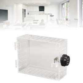 Transparent Thermostat Cover Box, Great Protection No Yellowing Lock Thermostat Box Universal with Key for Shop