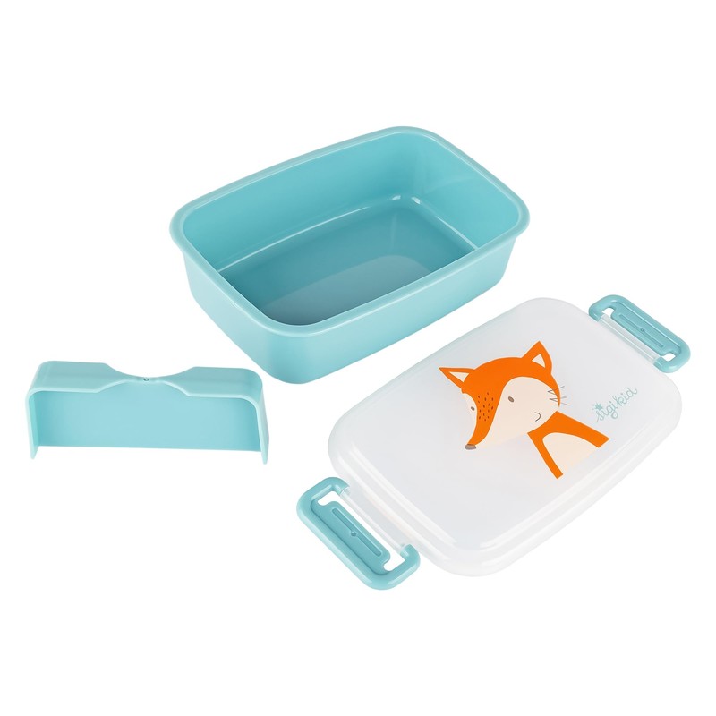 sigikid 25365 Fox Lunch Box with Divider, BPA-Free, Safe, Lightweight,
