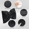 2 PCS Bling Car Pillows,Rhinestones Bowknot Car Headrest Pillow,Car Neck