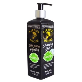 Gel para Afeitar Hombre Shaving Barbiux Machin con Aceite de Bergamota, Evita la Irritación en la Piel e Hidrata, Rasurado, Fresco, Suave y Limpio 450
