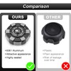 ROMELACK Black Fuel Cap 6061 Aluminum Gas Caps Compatible with