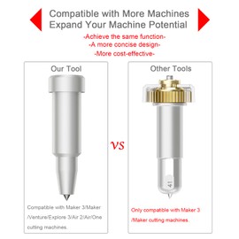 Engraving Tool for Maker 3/Maker/Venture/Explore 3/Air 2/Air/One, OVAN Premium Carbide Steel Engraving Tip Engraving Designs on Soft Metals, Leather, Acrylic, Plastic, and More