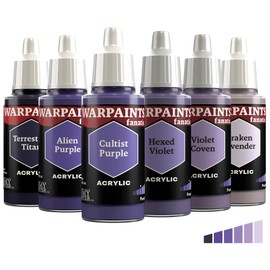 The Army Painter, Warpaints Fanatic Flexible Triad: Purples, 6 x 18 ml acrylic paints - Miniature quality hobby paint for Dungeons and Dragons (DnD) & Warhammer Miniatures