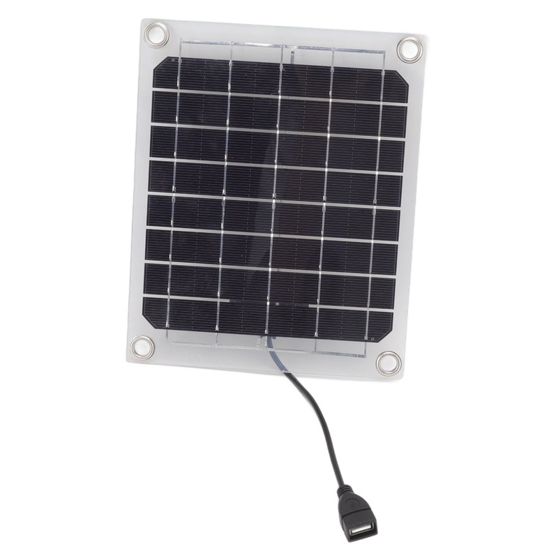 Solar Panel 10W USB Output Transparent Design Double Sided Power