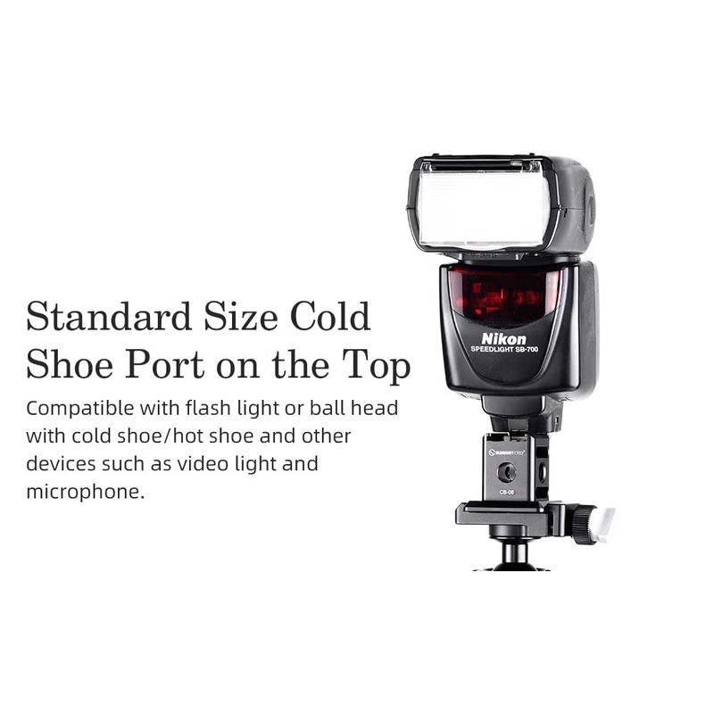 Sunwayfoto CB-06 Arca/RRS QR/Cold Shoe Adapter Flash Accessory