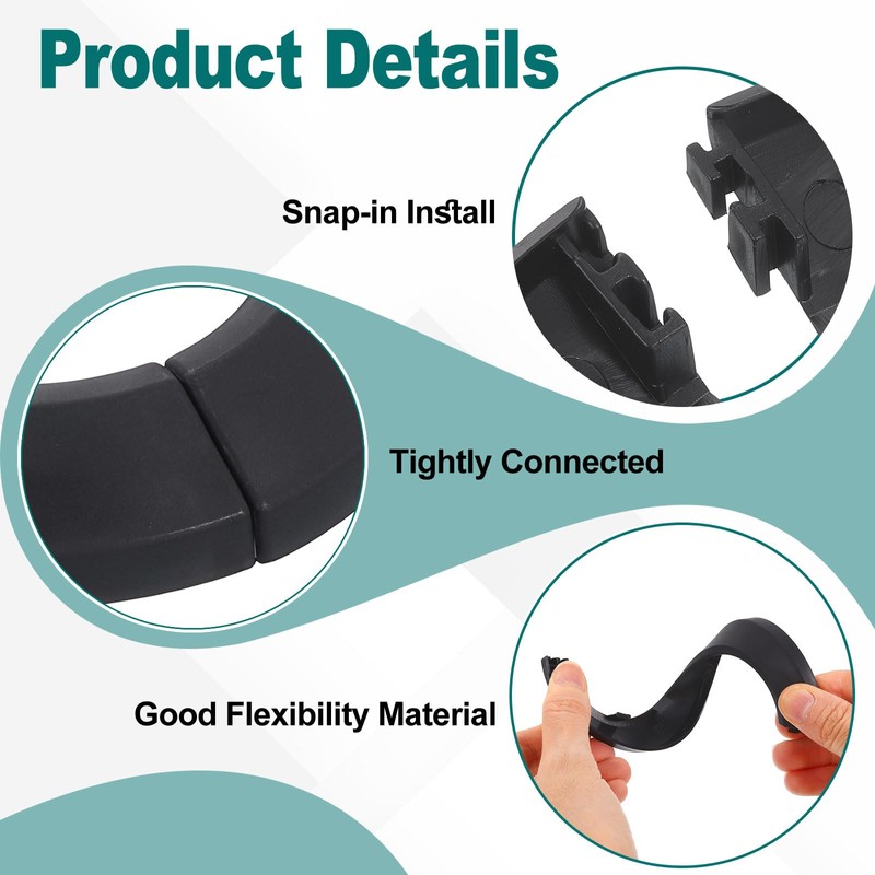 sourcing map Escutcheon Plate, 1Pcs 34mm - Fit 1.31" Outer
