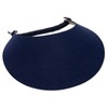 MG Women's Cotton Solid String Sun Visor Hat, Navy