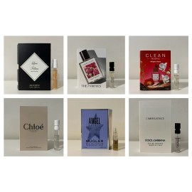 Assorted 6 High End Perfume Sampler Designer Fragrance Samples Spray Vial for Women