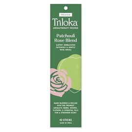 TRILOKA Incense Patchouli Rose, 10 CT