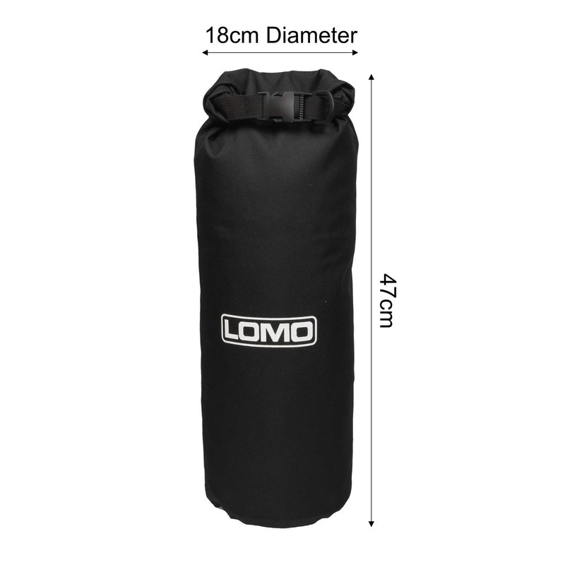 Lomo 12L Drybag - Dry Bag Black with Window