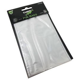 Carp On - Pack of 10 PVA BAGS - Baiting Bag For Presenting Your Boilies & Particles - Low Residue Water Soluble Dissolving - Classic Design Terminal Tackle for Making Your Own Fishing Rigs [36-069]