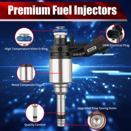 MACAX Set of 4 Fuel Injectors 35310-2B130 FJ1146 Replacement Compatible with Hyundai Accent Kia Rio 2012-2016 1.6L L4 - Replaces 35310-2B110