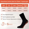 NOVAYARD 5 Pairs Stopper Socks Yoga Non-Slip Socks Sticky Grip