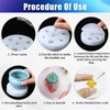 simarro 4Pcs Dice Shaped Ice Cube Mold, Silicone Dice Resin