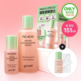 [NEW/All Young Exclusive] Goodal Fig Acid Peptide Skin Booster Shot Essence 120ml (+31ml + Cotton Pad) / 구달 피그애씨드 펩타이드 스킨부스터샷 에센스 120ml 기획(+31ml+화장솜)