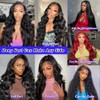 GRQGRQ 30 Inch 13x6 Lace Front Wigs Human Hair Wig