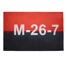 AZ FLAG - Flag Cuba Movement of July 26 - 90 x 60 cm - Movimiento 26 De Julio Flag 60 x 90 cm Sheath for Pole - Flags