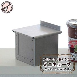 Asai Shoten Altite Bread Mold Mini Cube with Lid Silver