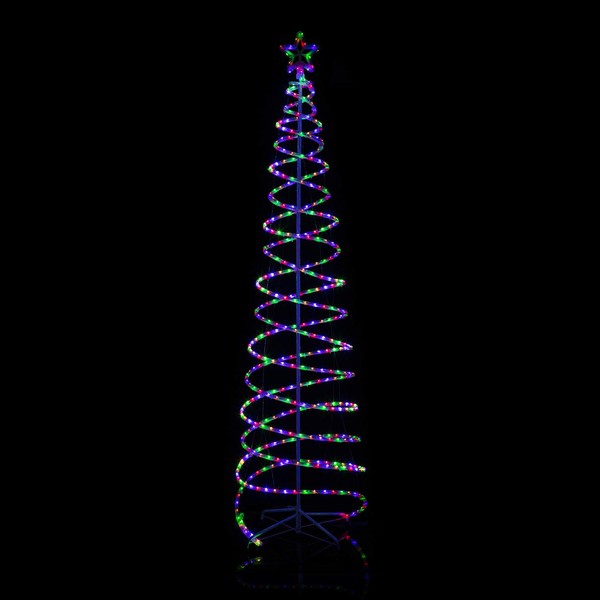 Alpine Corporation Alpine CEY224MC Multi-Function Spiral Christmas Tree, Medium, Multicolor