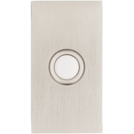 Baldwin 4863 3" x 1-1/2" Illuminated Rectangular Door Bell from the Estate Collection - Oil Rubbed Bronze