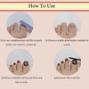 Press on Toenails French Tip Fake Toe Nails 3D Pearl