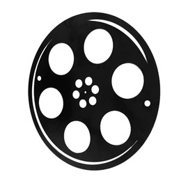 INOOMP Movie Theater Decor Metal Movie Reel Wall Art Antique Movie Reel Wall Decor Wall Art Film Reel for Studio Decor