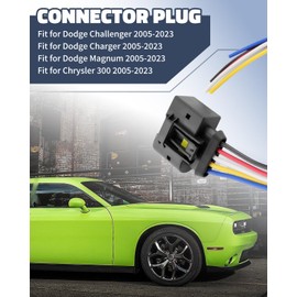 JUWEVAZU Fuel Pump Wiring Harness Connector Plug Fit for Dodge Challenger Charger Magnum & Chrysler 300 2005-2023, Replace 72182609365