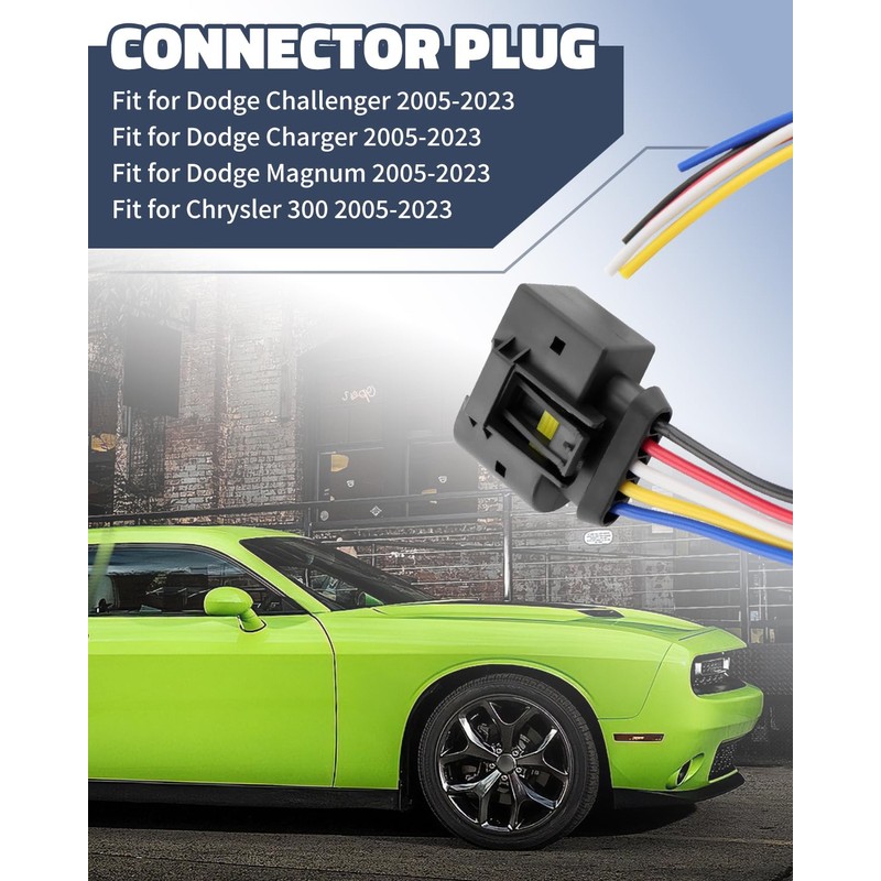 JUWEVAZU Fuel Pump Wiring Harness Connector Plug Fit for Dodge