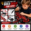DIYBee Metal Model Car Kit, 287 Pcs STEM Building Toy