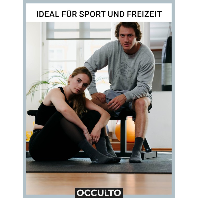 Occulto Andi Men's Stopper Socks Pack of 2, 2 Pairs