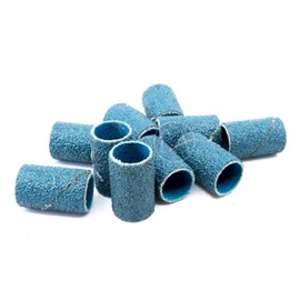 Benchmark Abrasives 1/2” x 1” Zirconia Abrasive Spiral Band Sleeves for Deburring Sanding Blending Polishing on Ferrous Metals, Copper, Wood, Plastic, Fiberglass (10 Pack) - 36 Grit