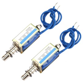 JF-0530B DC 12V Solenoid Electromagnet Pull Push Type Pack of 2