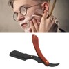 Manual Beard Trimmer Holder Ergonomic Alloy Vintage Lightweight Foldable Beard