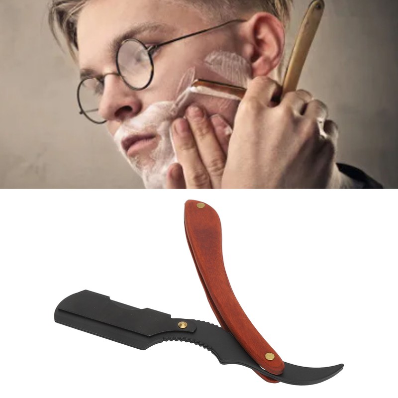 Manual Beard Trimmer Holder Ergonomic Alloy Vintage Lightweight Foldable Beard