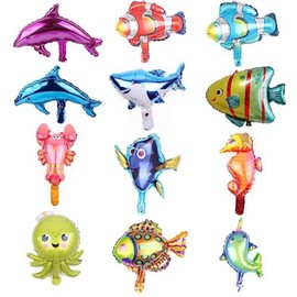 Ocean sects balloons, Ocean Theme Balloons, Children's party balloons,12 different marine animal balloons,suitable birthday party,family day,ocean zoo hold event