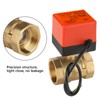 DC 24V 2 Way 3 Wire Brass Motorized Ball Valve