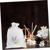 CAXUSD 6pcs Refillable Lavender Sachet Bags with Drawstring Closure Lightweight