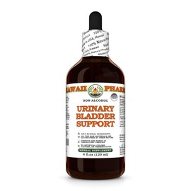 Urinary Bladder Support Glycerite, Made in Hawaii, All Natural, Vegan, Lab Tested Alcohol-Free Liquid Extract - 4 fl.oz