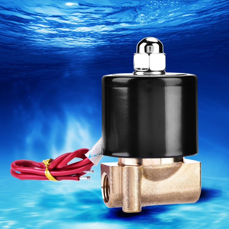 2W025-08 G1/4" AC N/C Normally Closed Brass Electric Solenoid Valve