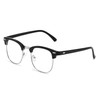 Blue Light Blocking Glasses Black Half Frame Clear Lens blue