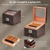 GLENCREAG FT-2042 Cigar Humidor Box for 55 to 85 Counts,