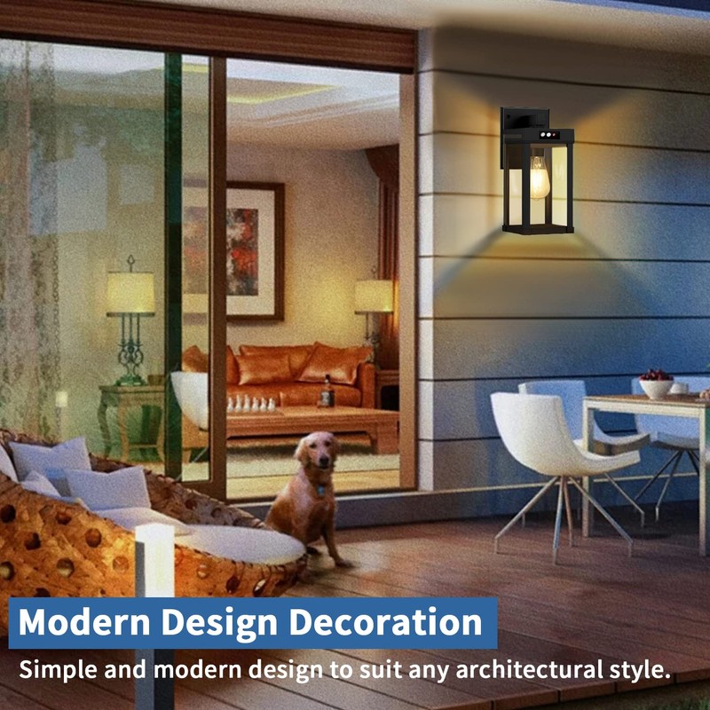 Solar Wall Lights Outdoor with 3 Lighting Modes & Motion