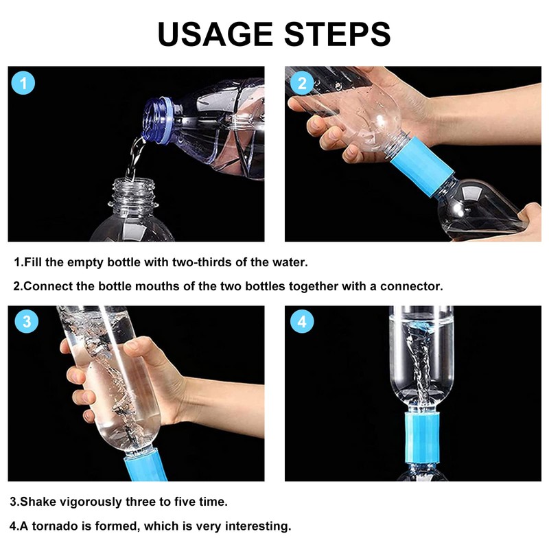 Tornado Connector Bottle Novelty Tornado Maker Tornado Bottles Interesting Science