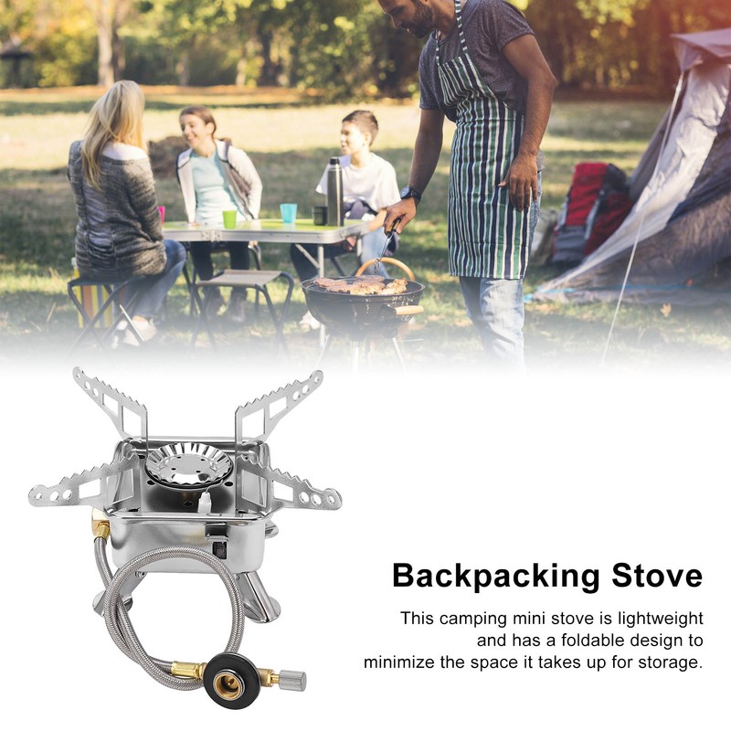 Foldable Camping Stove Light Weight Four Legged Design Safe Portable