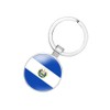 EnigmaGlow El Salvador Flag Keyring Key Chain Zinc Alloy Keychains