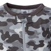 Gerber Baby Boys' 2-Pack Footed Pajamas, Grey Camo, 12 Months
