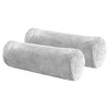 BaSaTex Pack of 2 Bolster Cushion Covers 15 x 40