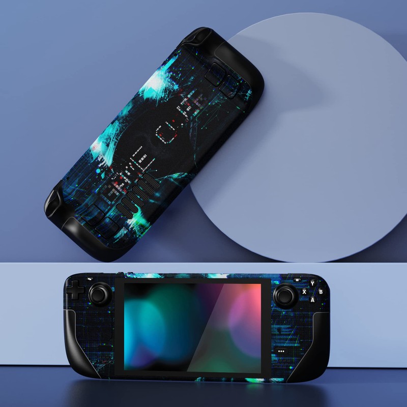 PlayVital Full Set Protective Skin Decal for Steam Deck LCD,