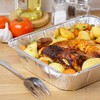 Pack of 10, Extra Deep Rectangular Disposable Aluminum Container Pans