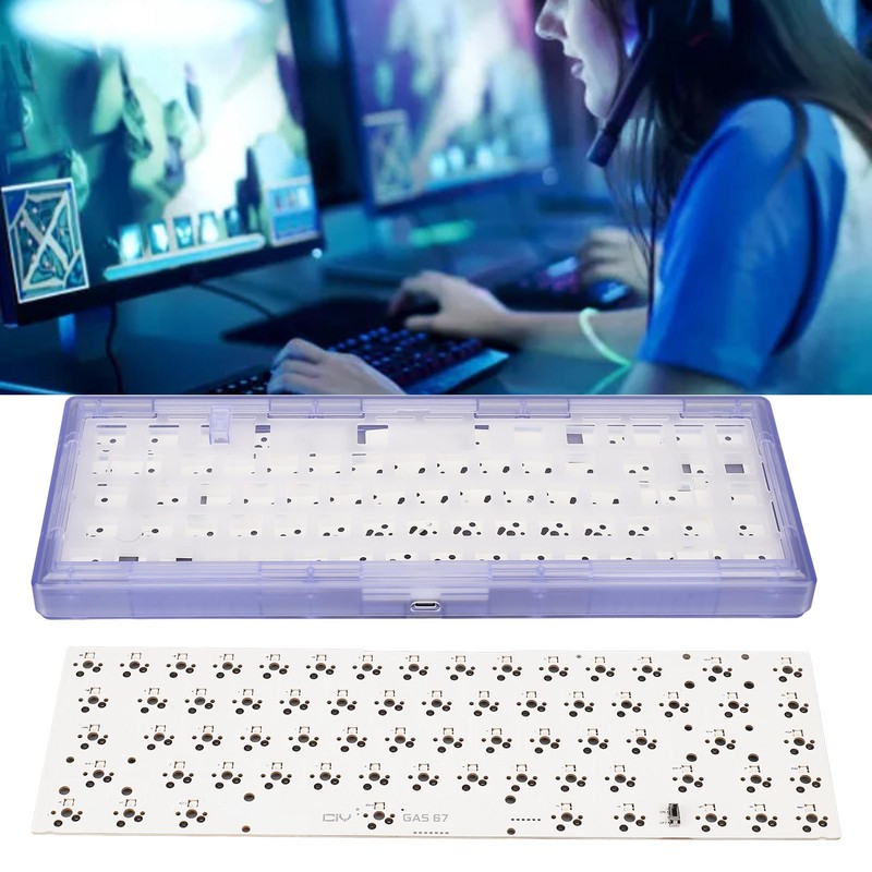 DIY Mechanical Keyboard Kit 67 Keys Wired Switch Hot Swap